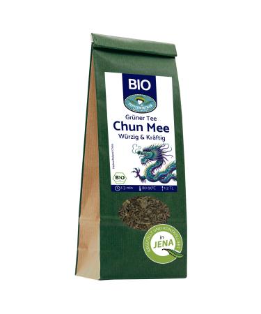 PEPPERMINTMAN Organic Chun Mee 150g - Green tea a classic - tangy and slightly sweet - from the traditional "golden triangle" of one of China's exceptional growing regions - PEPPERMINTMAN family business