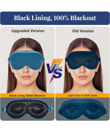 Buy BeeVines 3D Sleep Mask - 22 Momme Silk Eye Masks 2 Pack Weighted Blindfold Night Light Blocking for Lash Extensions - Best for Men & Women - Buy Online on GoSupps.com