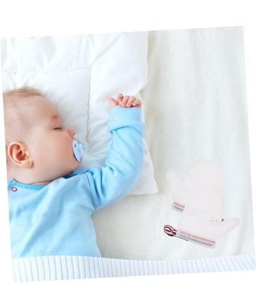 FRCOLOR 2 Pairs Anti-eating Gloves Newborn Pacifiers Finger Sucking Stop Girl Anti Scratching Gloves Newborn Mittens Baby Girl Child Nail Biting Anti-scratch Nylon White - Buy Online on GoSupps.com