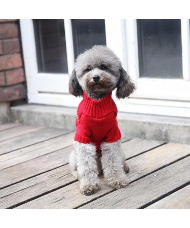Shop XL Christmas Dog Turtleneck Sweater | Warm Knitwear for Dogs & Puppies - Perfect Holiday Gift! - Buy Online on GoSupps.com