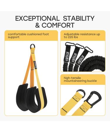 Premium Adjustable Pull Up Assistance Bands for Strength Training - Replaceable Bands with Fabric Feet Mats for Optimal Workout Performance - Buy Online on GoSupps.com