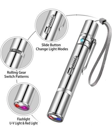 Interactive Cat Laser Toy | Long Range 7 Modes | Pet Training Exercise | Silver - Buy Online on GoSupps.com