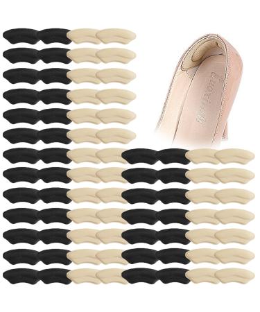 40 Pairs Heel Cushion Pads Heel Grips Liner Cushions Inserts for Loose Shoes Heel Liners Prevent Heel Blisters for Men and Women
