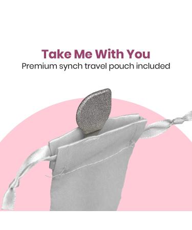 Lindo Beauty Buffer - Diamond Infused Microdermabrasion Tool with Silicone Lip Scrubber for Smooth Skin - Travel Pouch Included - Buy Online on GoSupps.com