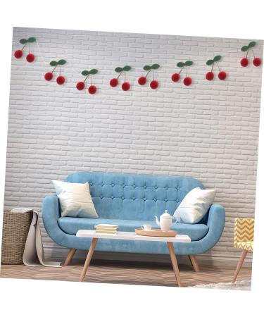 HOMSFOU 3pcs Bayberry Ball String Ornament Banner Garland Christmas Strawberry Room Decor Artificial Fruit Garland Christmas Mantle Fireplace Birthday Party Supplies Cherry Cotton Thread - Buy Online on GoSupps.com