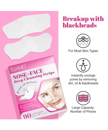 T-Zone Blackhead Pore Strips 90pcs - Deep Cleansing Nose & Face Strips for All Skin Types | Blackhead Removal for Men & Women - Shop Internationally - Buy Online on GoSupps.com