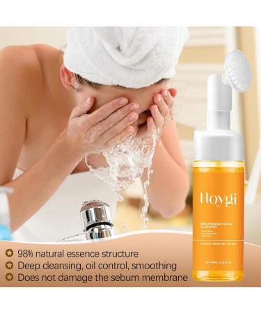 Turmeric Facial Cleanser - Exfoliating & Hydrating Face Wash for Glowing Skin | Moisturizing Foaming Cleanser for Face & Body - Buy Online on GoSupps.com