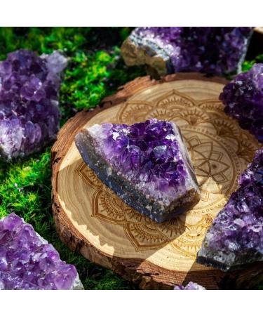 Gift Natural Crystal Stone Aura Amethyst Cluster Folk Crafts Rough Stone Mineral Specimen (Size : 200g) - Buy Online on GoSupps.com