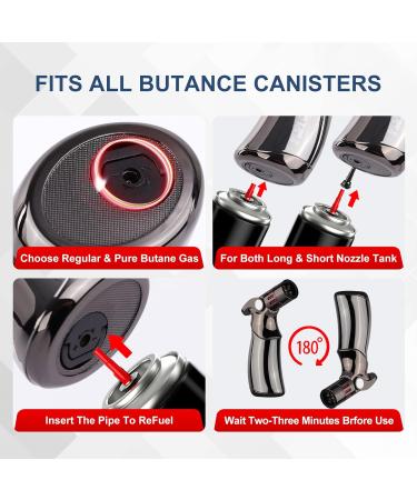 fashion Torch Lighter Refillable Butane Lighter with Cigar Punch Triple Jet Flame Windproof Cigar Lighters for Multipurpose Pocket Lighter Gift for Men 659 - Buy Online on GoSupps.com