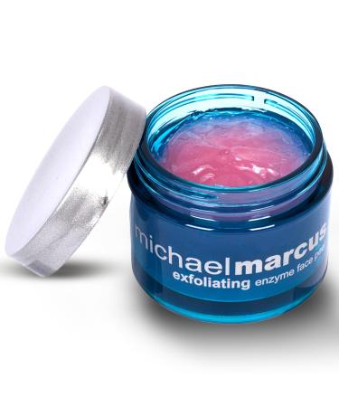 Michael Marcus Exfoliating Enzyme Peel - Papaya Pineapple & Pumpkin Enzymes - Hydrating Sodium Hyaluronate & Soothing Aloe Targets Fine Lines & Wrinkles - Plant Based for Smoother Skin (1.7oz Jar)