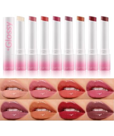 Lip Balm Moisturizing Hydrating Lighten Lip Lines Anti-dry Lip Balm Lip Gloss Makeup Lip Moisturizer Care For Women Lip Gloss Multi-Color - Buy Online on GoSupps.com
