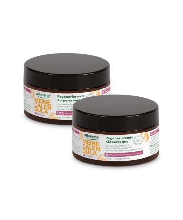Alkmene alkmene Calendula Regenerating Cream for Damaged and Dry Skin 200ml - Vegan Skin Cream Relieves Itchy Skin - 2 Pack
