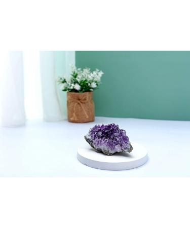 Amethyst Crystal Geode Cluster - Raw Quartz Healing Crystals for Meditation and Reiki Healing- 80-150g - Buy Online on GoSupps.com