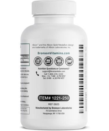 Bronson Boron 3 MG Chelated Superior Absorption Supports Bone Health Trace Mineral, Non-GMO, 250 Vegetarian Tablets - Buy Online on GoSupps.com