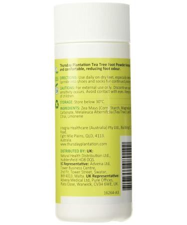 Thursday Plantation Tea Tree Foot Powder 100g - Foot Care Essential - Buy Online on GoSupps.com