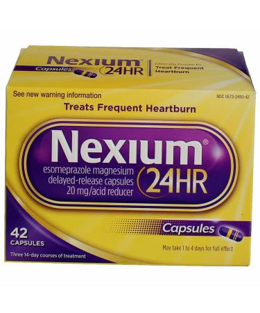 Nexium 24HR Capsules 42 ea (Pack of 3)