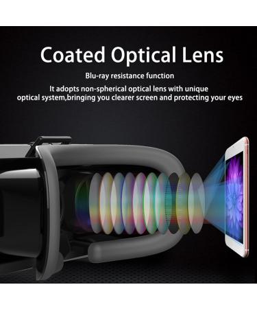 VR Smart 3D Glasses - HD Blue Light Protection with Game Handle - Android/iOS Compatible - Black - Buy Online on GoSupps.com