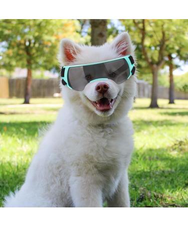 Dog Goggles for Small Dogs Windproof Dog Sunglasses with Adjustable Strap Puppy Sunglasses for Small Medium Dogs Eye Protection Goggles for Outdoor Riding Driving Eyewear (Blue) - Buy Online on GoSupps.com