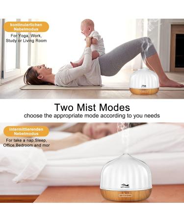 500ml Aroma Diffuser & Humidifier Automatic Shutdown Waterless Operation Silent Multi-Color LED Light for Essential Oils - Shop Internationally! - Buy Online on GoSupps.com