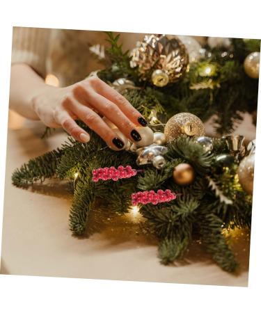 ABOOFAN 50pcs Flower Garland Fake Berry Stem Artificial Xmas Berry Stem Artificial Berry Christmas Tree Decor Christmas Berry Picks Artificial Berries Stems Red Fruit Branch - Buy Online on GoSupps.com