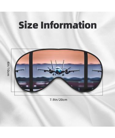 SSIMOO Airplane Print Double-Sided Eye Mask - Soft Light Blocking Sleep Aid for Quality Rest | International Shipping Available - Buy Online on GoSupps.com