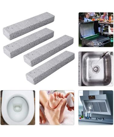 4 Pcs Pumice Stone for Toilet Cleaning Block Hard Pumice Toilet Cleaner for Toilet Tiles Bath Pool Grills Sink Stains Removal Tool - Buy Online on GoSupps.com