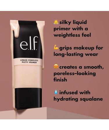 e.l.f. Hydrating Liquid Poreless Putty Primer - Longwear Makeup Grip | Vegan & Cruelty-free - Buy Online on GoSupps.com