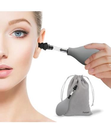 Ear Pressure Relief Device for Tinnitus Relief and migraine Relief Manual Inner Ear Pressure Balance for Airplane Travel Headache and Ringing Ears Relief Tool (Matte Grey)