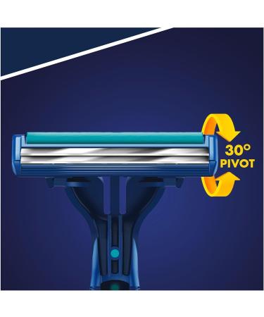 Buy Gillette BlueII Plus Slalom Disposable Razors for Men - 10 Pack | International Shipping - Buy Online on GoSupps.com