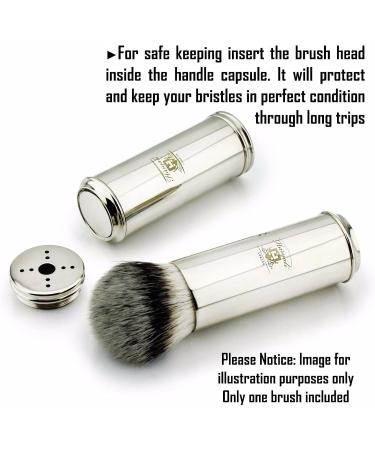 Travel Razor Set with Leather Bag | Double-Cut Razor Shaving Brush Soap & Bowl - Perfect for Adventures - Buy Online on GoSupps.com