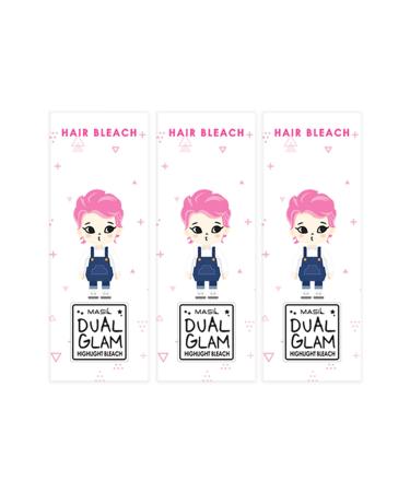 MASIL Dual Glam Self Hair Highlight Bleach Kit 4.2oz 3 PACKS