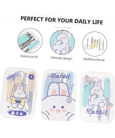 FOMIYES 3 Sets Nail Set Nail Pliers Trimmer Nail File Head Portable Nail Clipper Finger Nails Art Plier Gel Manicure Kit Pedicure Kit for Toenail Cosmetic Baby Pusher Stainless Steel - Buy Online on GoSupps.com