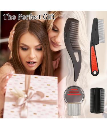 Lot de 5 peignes poux peignes dents en acier inoxydable peigne cheveux double face en plastique pour enfants et adultes traitement de la t te anti-puces poux pellicules et poils - Buy Online on GoSupps.com