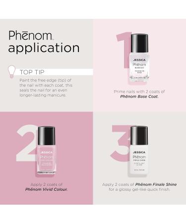 JESSICA | Phenom Vivid Colour Nail Polish | Long-lasting Gel-like Nail Polish without UV Lights coming in vivid & pigmented colours | First Love | 14 ml - Buy Online on GoSupps.com