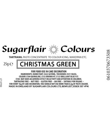Sugarflair Tartranil Concentrated Paste Colour - Christmas Green - Buy Online on GoSupps.com