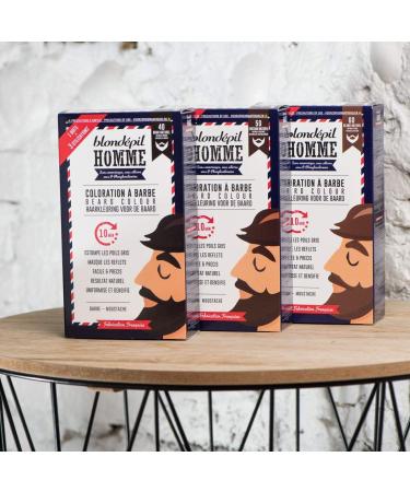 Blond pil Homme Coloration A Barbe Ch tain Naturel Barbe/Moustache Kit 3 Utilisations Lot de 2 - Buy Online on GoSupps.com