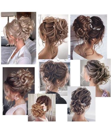 Messy Bun Hair Piece for Women Synthetic Hair Bun Curly Chignon Short Messy Wave Curly Hair Bun Extension Comb Clip in Ponytail Extension Updos Hairpieces for Women Fake Hair Accessories for Women Color2 - Buy Online on GoSupps.com