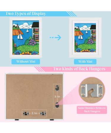 Kids Art Frames 11x14 Front Opening | Changeable Display for Children's Artwork | Holds 50 Pcs | Hanging Art Portfolio Storage | White 1pack - Buy Online on GoSupps.com