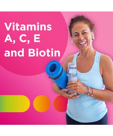 Centrum MultiGummies Multi+Beauty Multivitamin Gummies Hair Skin & Nails Vitamins for Men & Women Cherry Berry and Orange Flavours 90 Gummies (Packaging May Vary) - Buy Online on GoSupps.com