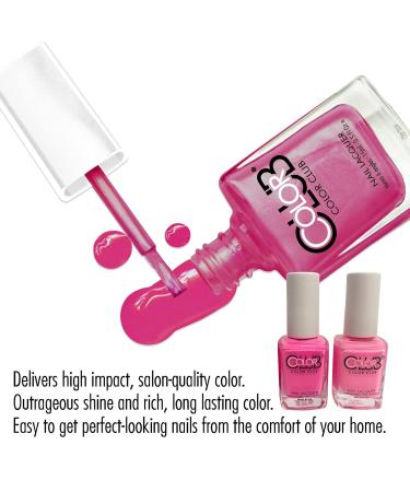 Color Club Pink Nail Lacquer Set of 3 - Long Lasting Quick Dry Polish for Nail Art & Salon Style - Buy Online on GoSupps.com
