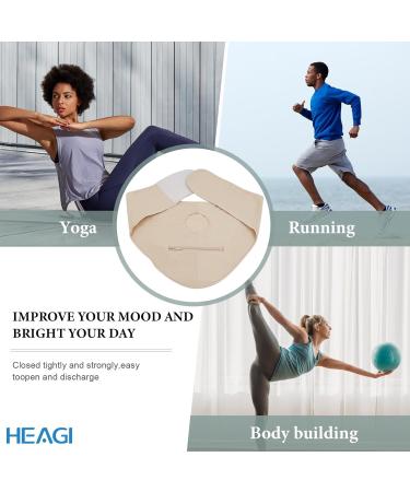 Buy Adjustable Ostomy Belt - Stealth Belt for Ostomy Bag | Beige Size L (35-39) - Support for Men & Women | Inner Pocket for Sports & Swimming - Buy Online on GoSupps.com