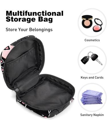Sweet Black Cat Women's Floor Storage Bag | Portable Menstrual Cup & Tampon Holder for Teens | Multicolored Period Bag - Buy Online on GoSupps.com