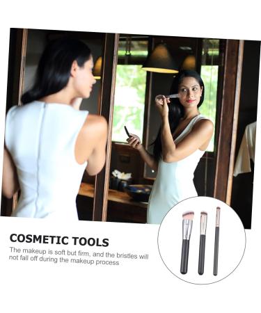 FRCOLOR 3-Piece Makeup Brush Set Pro Concealer Kit Para Pesta as Professional Makeup Brush Makeup Tools for Foundation and Concealer Foundation and Concealer Brush Care Kit Main - Buy Online on GoSupps.com
