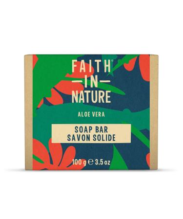 FAITH IN NATURE Faith in Nature Natural Aloe Vera Soap Vegan and Cruelty-Free SLS and Paraben-Free 100g