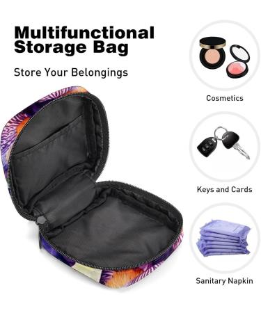 MuooouM Storage Bag for Women - Palm Leaves & Pineapple Patterns Portable Menstrual Cup & Breastfeeding Holder Perfect for Teens & Girls - Color 8 - Buy Online on GoSupps.com