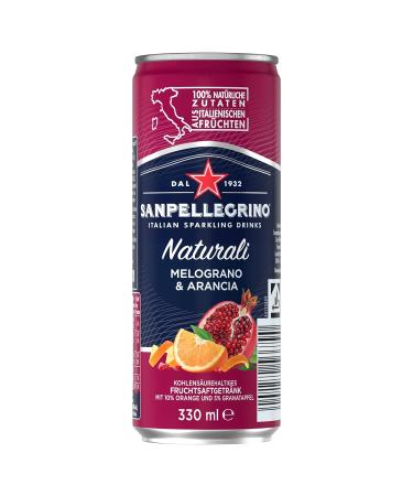 San Pellegrino Pomegranate & Orange Lemonade 24 Pack - 10% Orange & 5% Pomegranate Juice (330ml) - Refreshing Italian Soda International Shipping - Buy Online on GoSupps.com