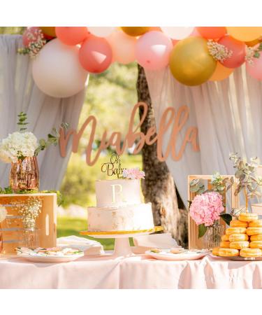 Letter Cake Toppers Acrylic Alphabet Cupcake Topper A-Z Cake Letters DIY Cake Decorations for Birthday Wedding Graduation Baby Shower 3D Gold - Buy Online on GoSupps.com