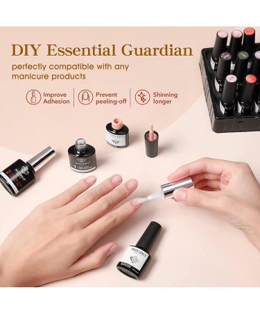 Modelones 4 in 1 Nail Kit: Nail Glue Gel, Dehydrate Gel, Extension Gel Set for False/Acrylic Nails - Long Lasting, Curing Needed - Buy Online on GoSupps.com