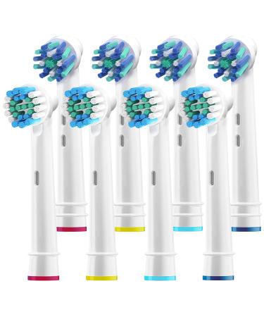 Pearl Enterprises Generic Electric Toothbrush Replacement Brush Heads. 8 Pack Variety Heads. Easy Cleaning for Kids & Adults. Compatible with Brand Name Brushes