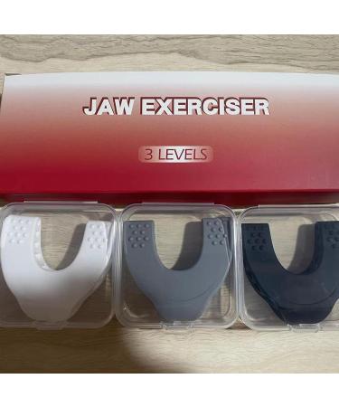 Jaw Trainer Jaw Exerciser Jaw Trainer for Face Mouth Jawlineee Chisel Awlineee Exerciser Chew Jaw Trainer for an Enhanced Facial Definition Jaw Trainer Neck and Tone Your Face with Exercise Black and White Gray Suit - Buy Online on GoSupps.com